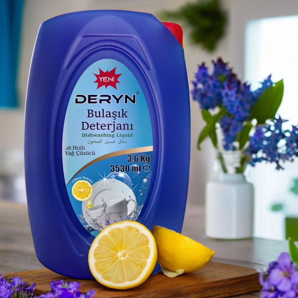 Deryn bulaşık deterjanı 3.6 kg - Limon ferahlığı ile güçlü temizlik